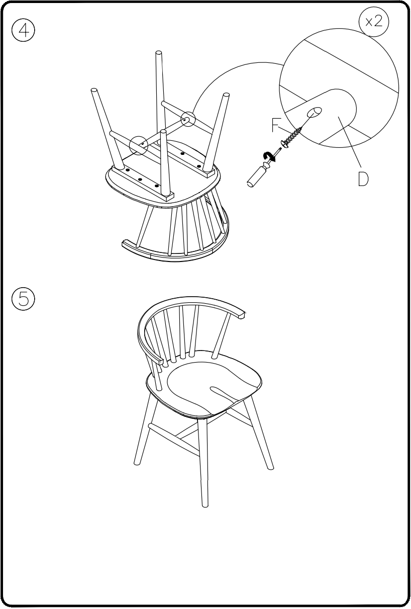 ASHLEY D40601 Otaska Dining Chair - fig 2