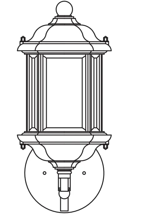 Sea Gull Lighting 84030 Kent 1 Light Outdoor Wall
