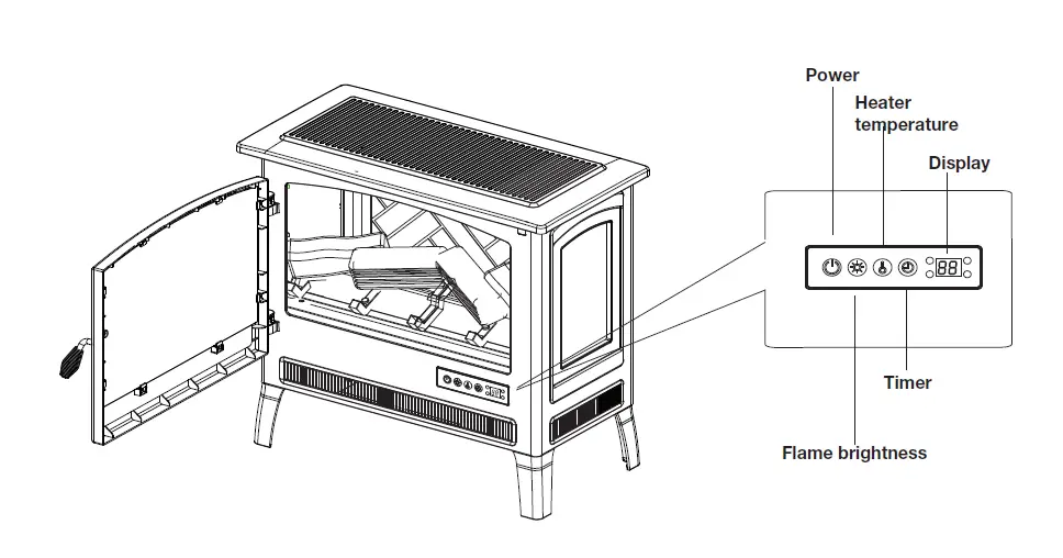 Country-Living-CL-FS-696-0-Infrared-Electric-Fireplace-Stove-Heater-fig- (6)