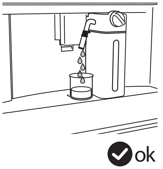 smeg CMS4104S Automatic Built In Coffee Machine - DISPLAYED MESSAGE 5