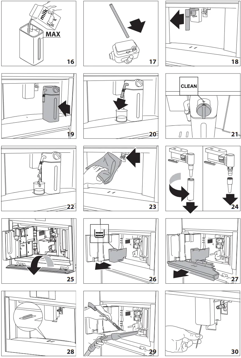 smeg CMS4104S Automatic Built In Coffee Machine - parts 3