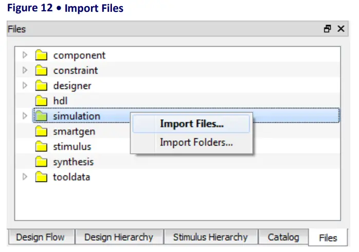 Microsemi UG0651 SmartFusion 2 FPGAs - Import Files