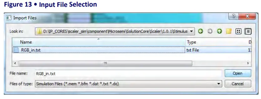 Microsemi UG0651 SmartFusion 2 FPGAs - Input File