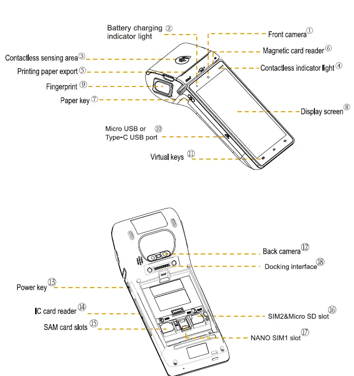 ASINO-A90-Pro-Android-POS-Terminal-User-Guide-FIG-1