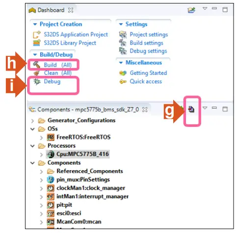NXP Battery Management System-Generate Processor