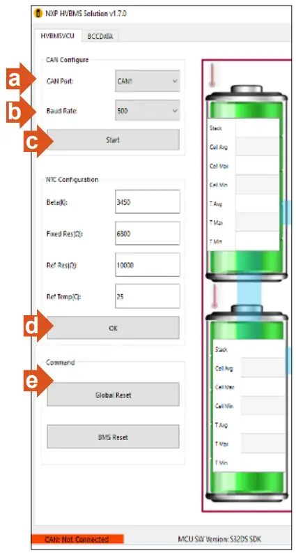 NXP Battery Management System-Setup the