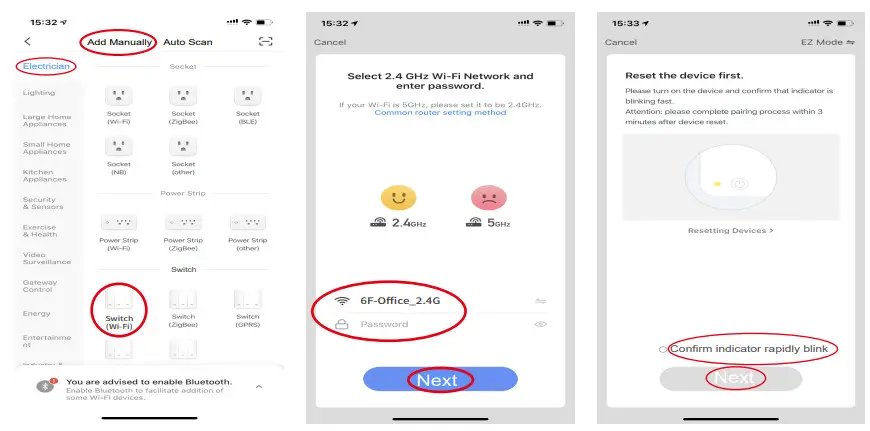 Milfra KS-602H Smart Light Switch - network configuration method