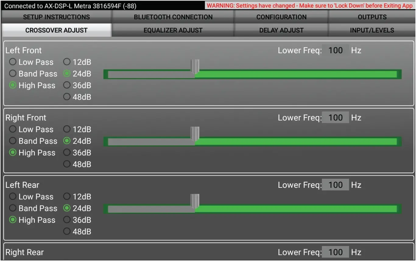 DSP Setup & Controls 03
