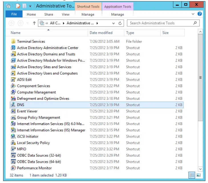 Dell EMC SC Series and Active Directory - DNS Manager