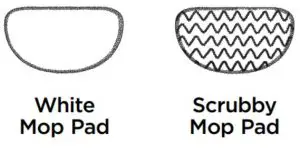 White Mop Pad Scrubby Mop Pad