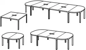 Desks and Conference Table