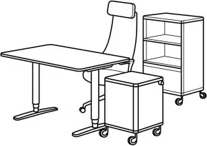 Desks and Conference Table