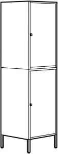 HÄLLAN Storage combination with doors Instructions