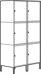 HÄLLAN Storage combination with doors Instructions