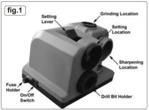 SEALEY SMS2008 Bench Top Drill Bit Sharpener - figure 2
