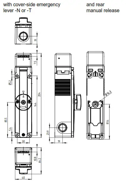 SCHMERSAL AZM150 Safety and Access Control Solenoid Interlock-Operating instructions