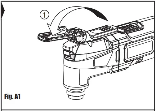 Wickes 223735 Cordless Multi Tool 18V Lithium - MOUNTING THE ACCESSORIES 1