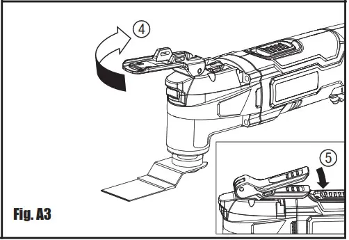 Wickes 223735 Cordless Multi Tool 18V Lithium - MOUNTING THE ACCESSORIES 3