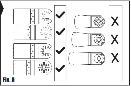Wickes 223735 Cordless Multi Tool 18V Lithium - OPERATION 4