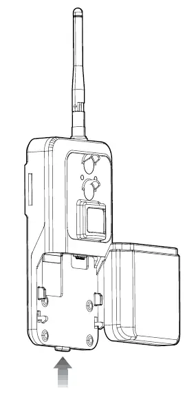 Open Battery Tray and Install Batteries