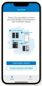 EATON Smart Breaker to Wi-Fi - Enter Network Information