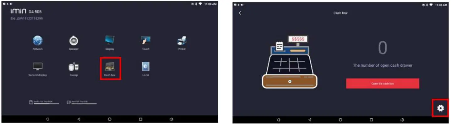imin D4 Desktop Pos Terminal - Diagnosis