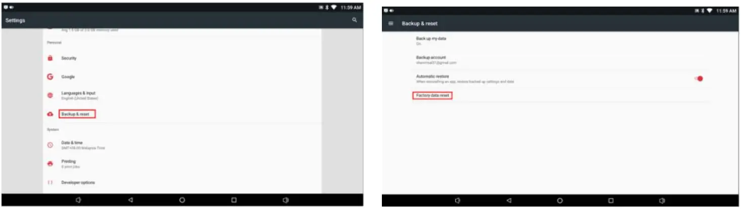 imin D4 Desktop Pos Terminal - Settings
