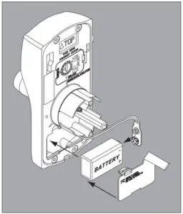 Fig 8 Install battery.