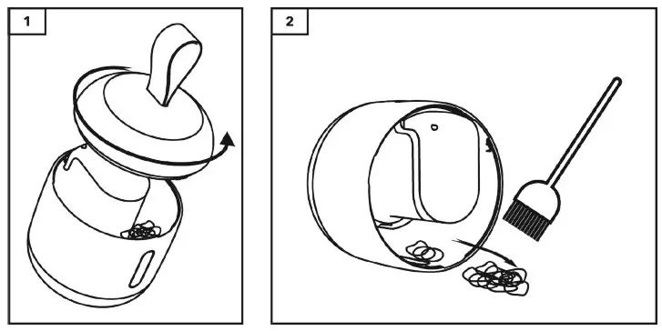 PROZIS SMOOVER Portable Lint Remover- Cleaning out the lint compartment