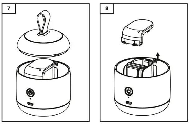 PROZIS SMOOVER Portable Lint Remover- Removing the battery