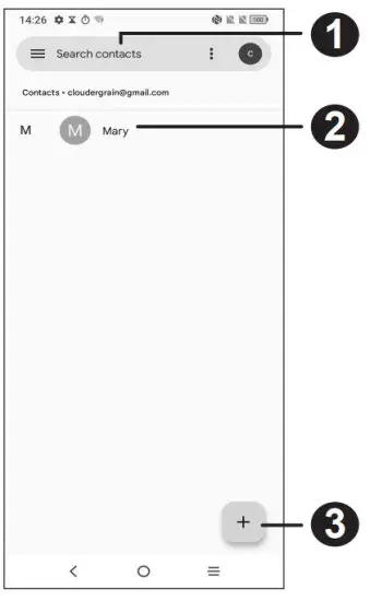 TCL T676J 30 Plus Smartphone - Contacts