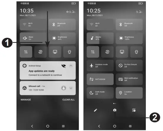 TCL T676J 30 Plus Smartphone - Home screen
