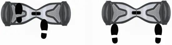 TOMOLOO K1 X Men Hoverboard 6.5 Inch Self Balancing Electric Scooter - Stepping back