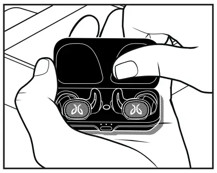 JAYBIRD Vista 2 True Wireless Earbuds for Sports - case