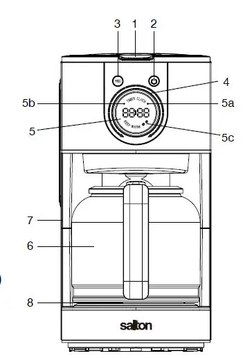 salton-FC2074-Digital-Coffee-Maker-Stainless-Steel-FIG1