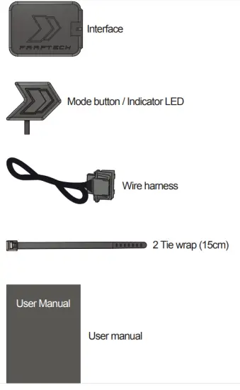 FAAFTECH SP24 Throttle Response Controller - contents