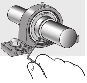 Timken Ball Bearing Housed Unit - Lock the bearing