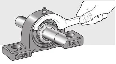 Timken Ball Bearing Housed Unit - Rotate the locknut