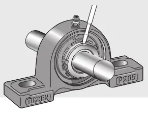 Timken Ball Bearing Housed Unit - Bend a tang on the lockwasher