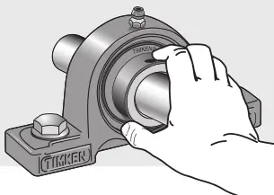 Timken Ball Bearing Housed Unit - Place the eccentric locking collar