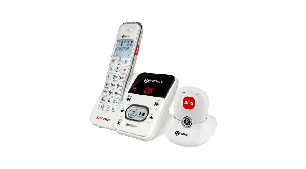 Geemarc 1677412 Amplidect 295 Sos-pro Cordless Big Button Answerphone User Guide