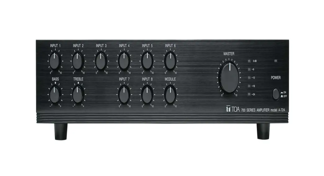 Toa A-706 Integrated Amplifiers Instruction Manual