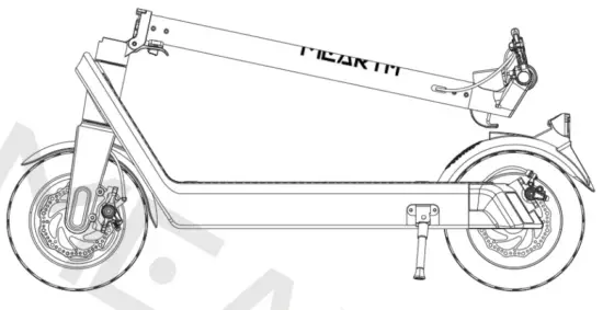 MEARTH RS Series Electric Scooter Folding Electric Scooter - FIG