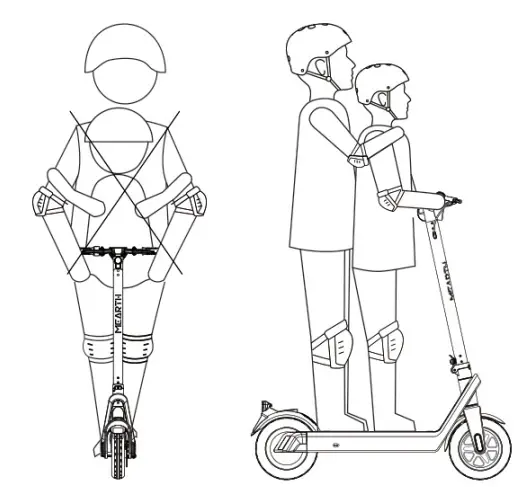 MEARTH RS Series Electric Scooter Folding Electric Scooter - FIG40