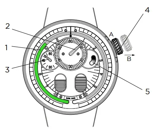 HYT H0 Diamond Black Fluid Watch - Timer