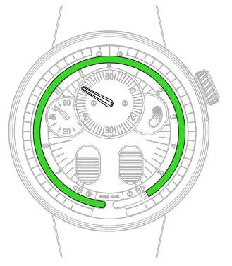 HYT H0 Diamond Black Fluid Watch - display time 3