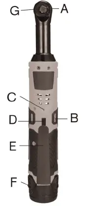 KIMO 3302L 12V Extended Ratchet Wrench -1