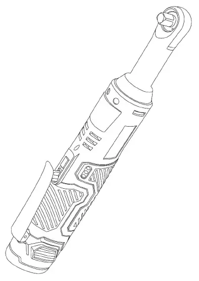 KIMO 3302L 12V Extended Ratchet Wrench