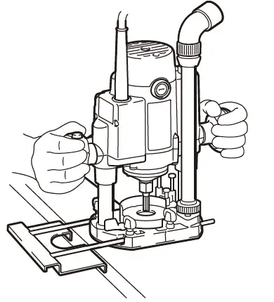 makita RP1111C 1-4 Inch Speed Control Plunge Router 12
