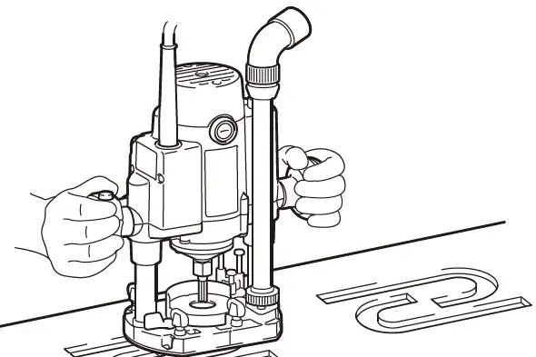 makita RP1111C 1-4 Inch Speed Control Plunge Router 15